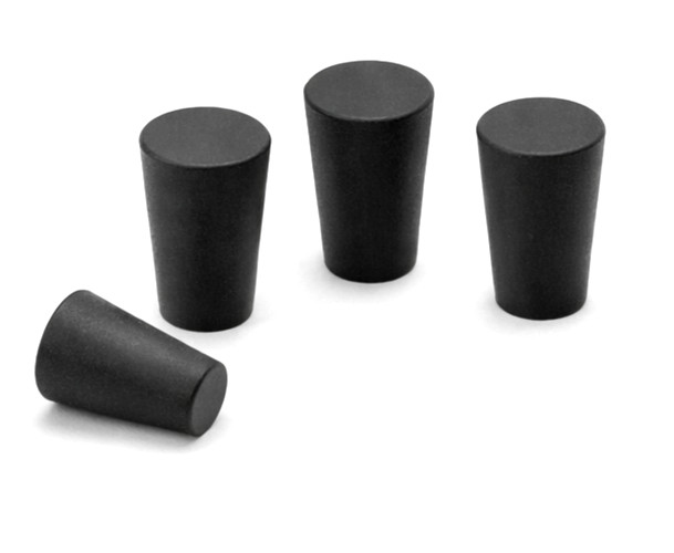 #000 Solid Rubber Tapered Plug Stopper No Hole Small Test Tubes Lab