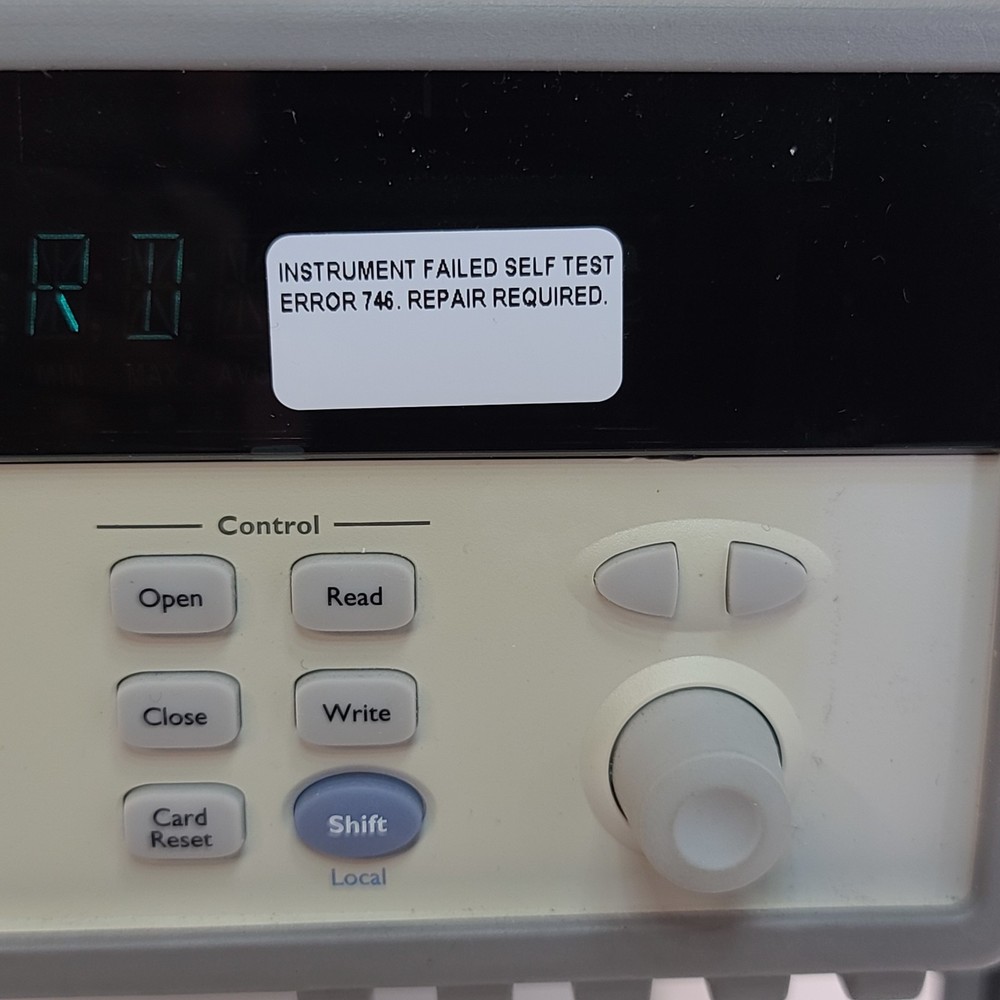 Agilent HP 34970A Data Acquisition Switch Unit Failed Self Test, Error 746