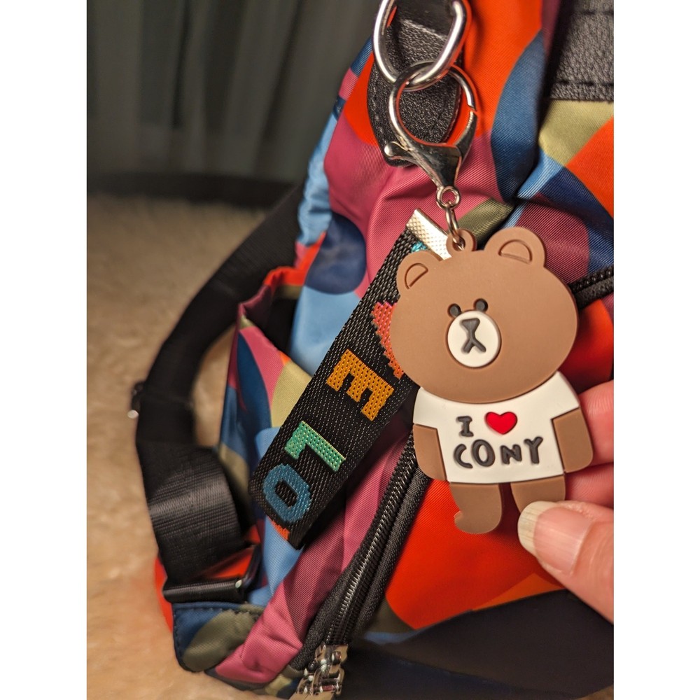 Water Resistant backpack with Cony charms