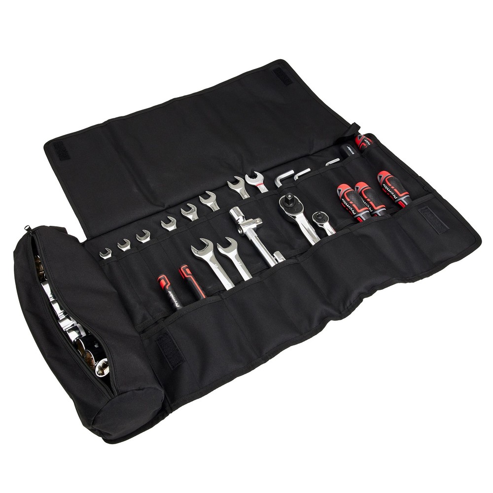 Pitking Products Tool Roll - Heavy-Duty Canvas, 20 Compartments, Secure Straps