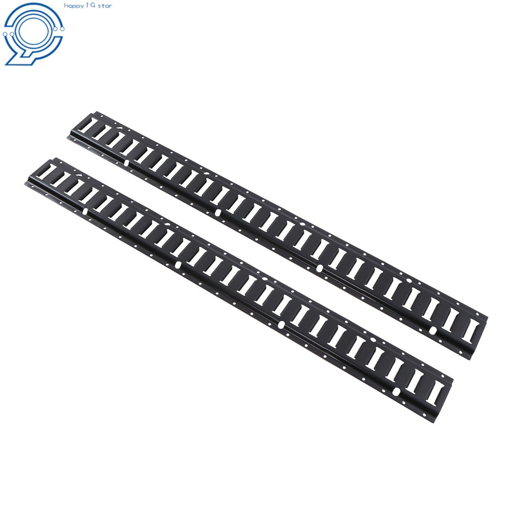 2 Pack 4' E Tie Down Rail Kit For Cargo Trailers Power Coated E-Tracks