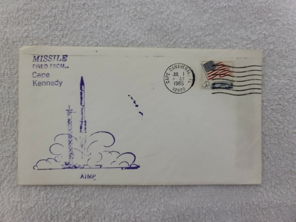 MISSILE FIRED FROM Cape Kennedy Explorer 33 (IMP D, AIMP 1) 07/01/66 Space Cover