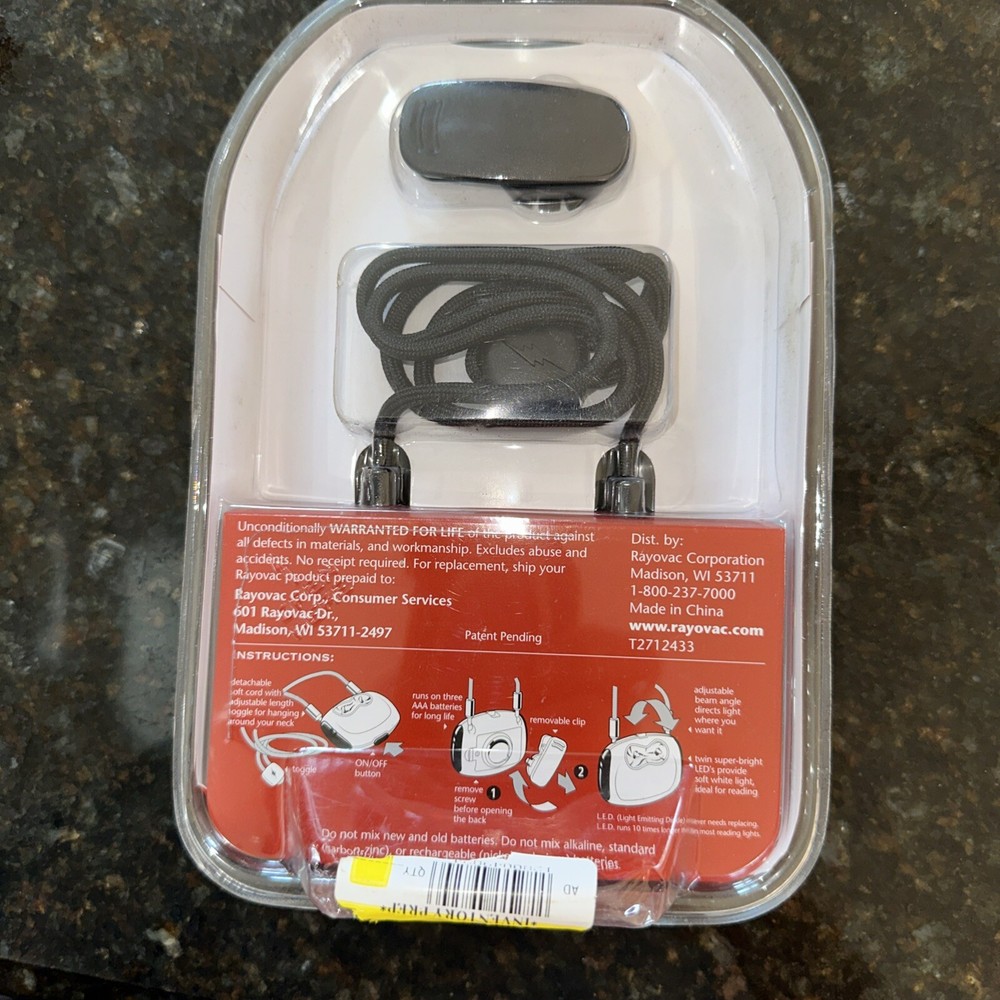 Rayovac Reading light - Portable Reading LED Light With Jupiter Jack