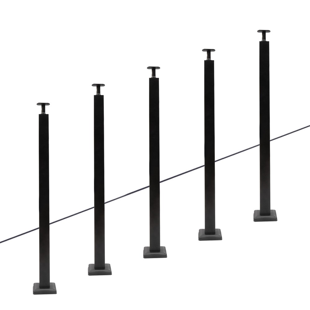 Stainless Steel Cable Railing Post Adjustable Top Angle Line Post 91 5 5cm