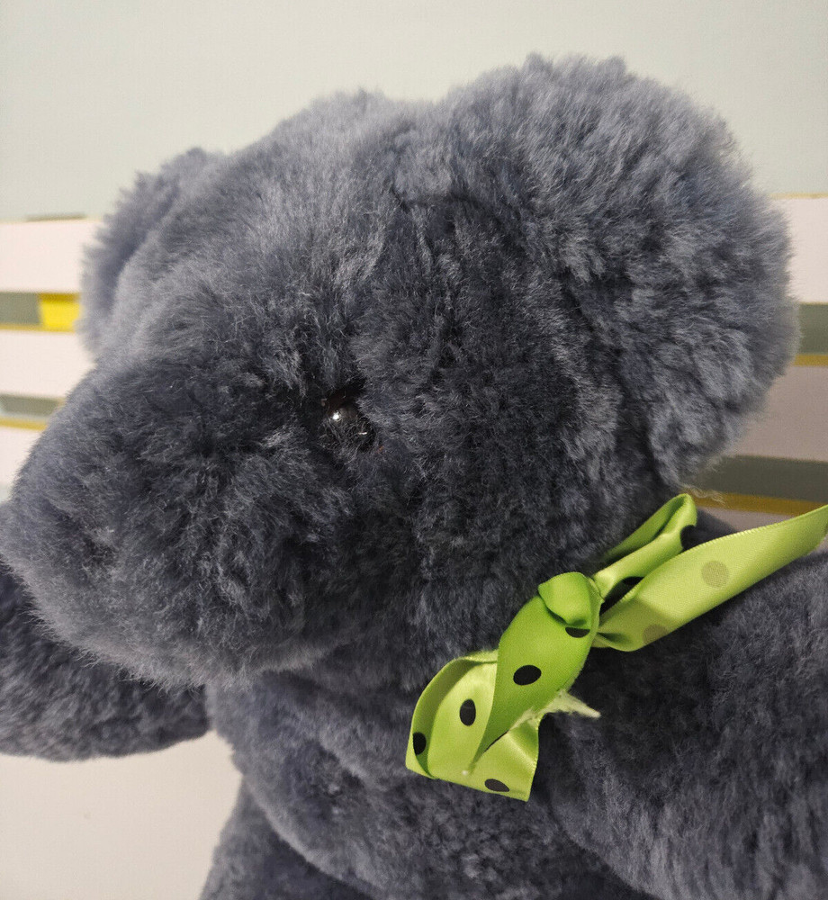 TAMBO TEDDY BEAR WOOL BEAR GREY 35CM AUSTRALIAN MADE 56/462