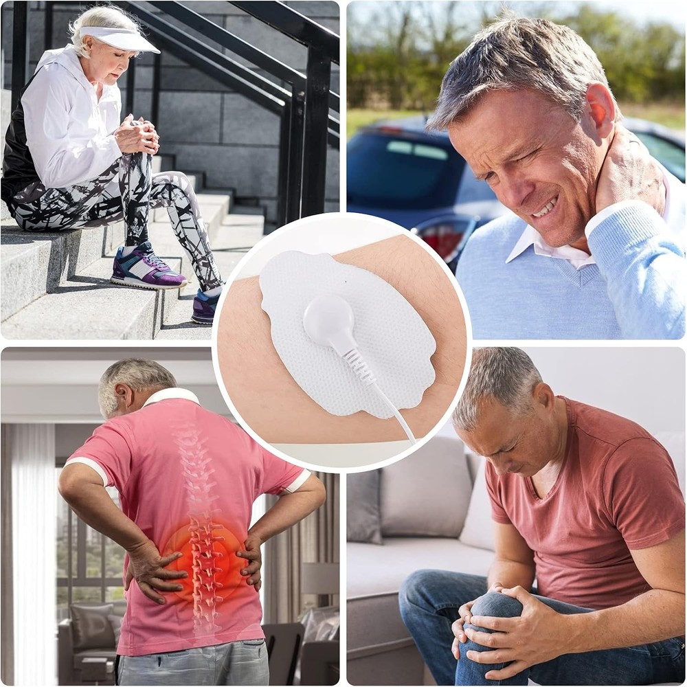 Reusable TENS Electrode Pads Snap Connector