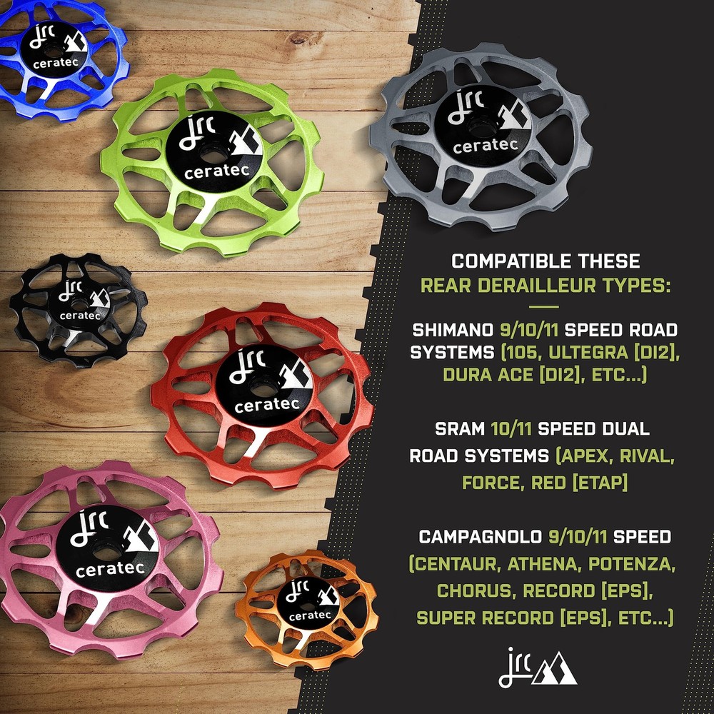 JRC Components 11T Ceramic Pulley Wheels - Purple