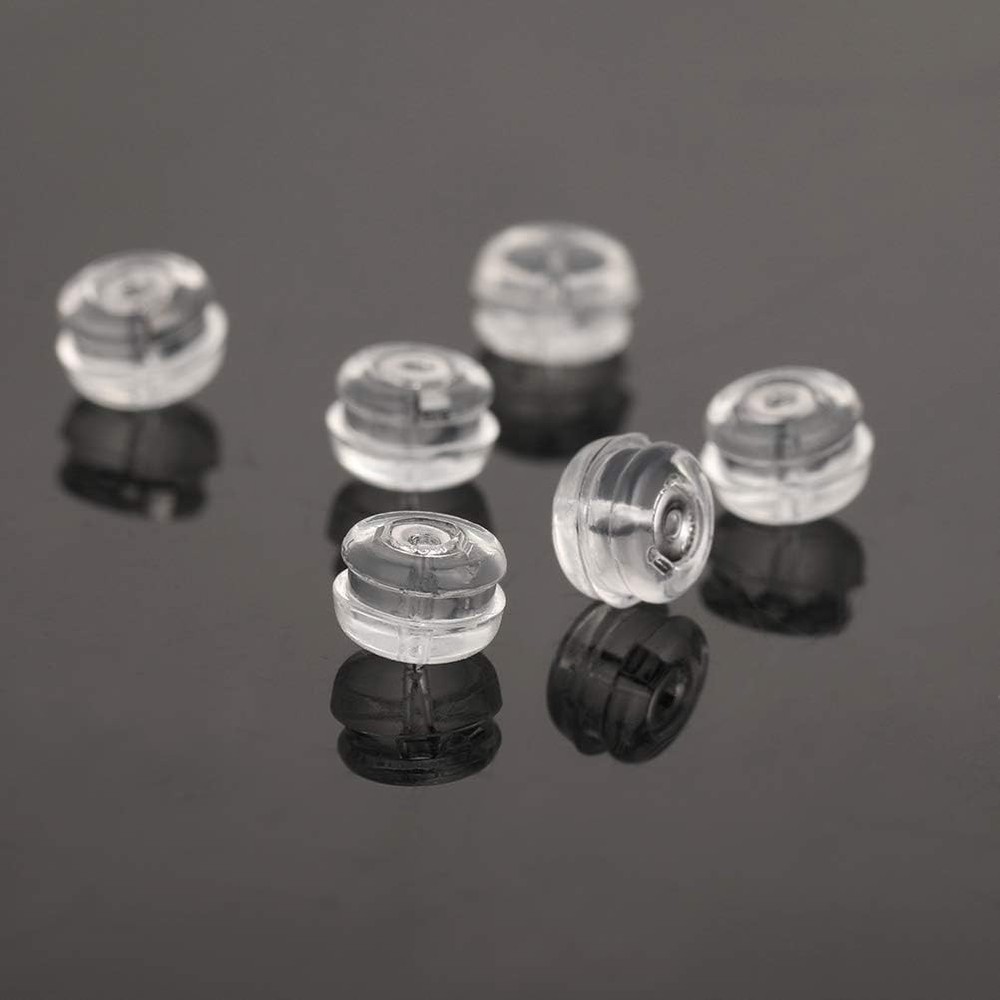 Silicone Earring Backs Replacement | Comfortable Rubber Earring Backings for ...