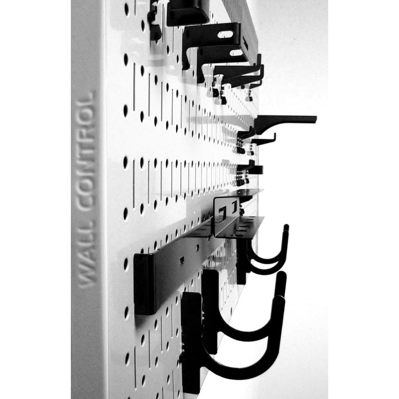 Metal Pegboard Value Pack Horizontal Storage Organizer Easy Install Tool System
