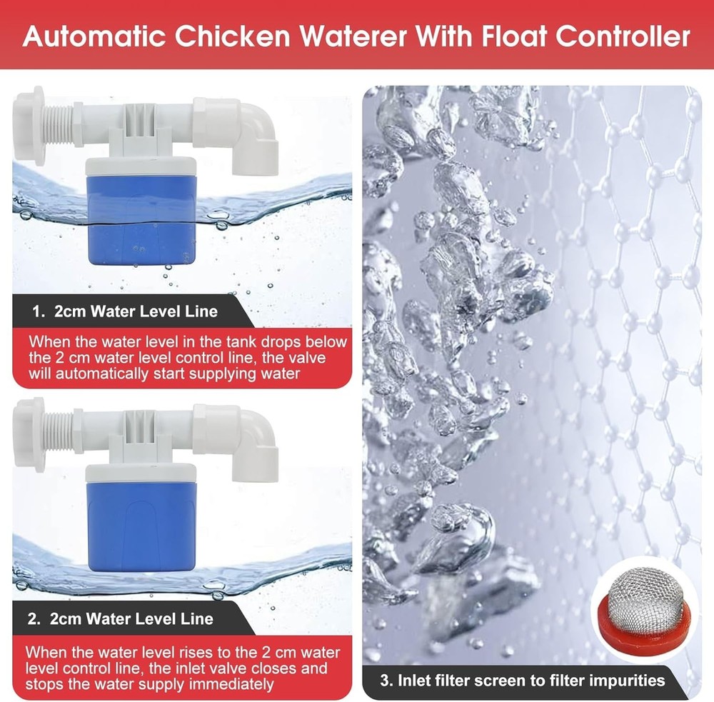 Heated Chicken Waterer For Winter Automatic Chicken Water Heater,Adsjustable ...