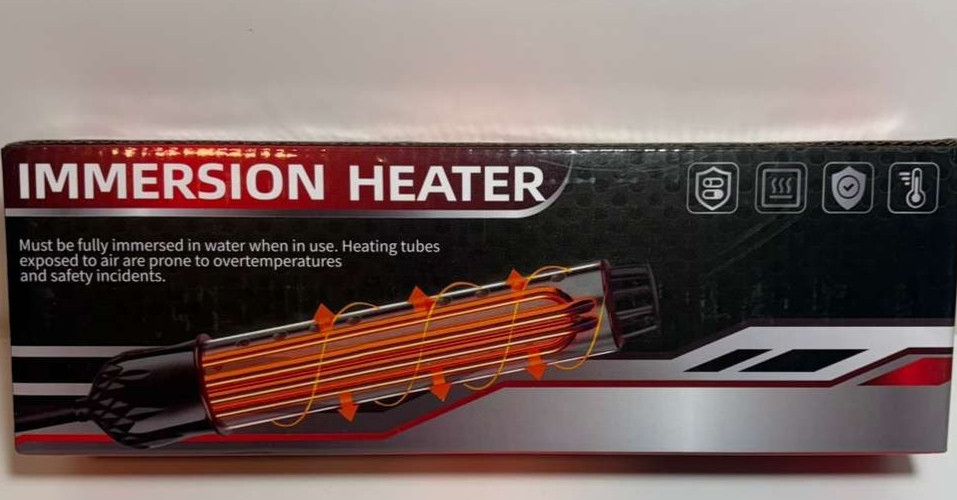 COITUER KOIRE Portable Water Heater For Buckets Tubs 2000W Immersion Heater Wit