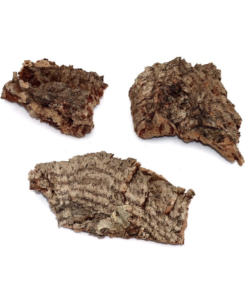 Virgin Cork Bark Flats 1 Pound Assorted