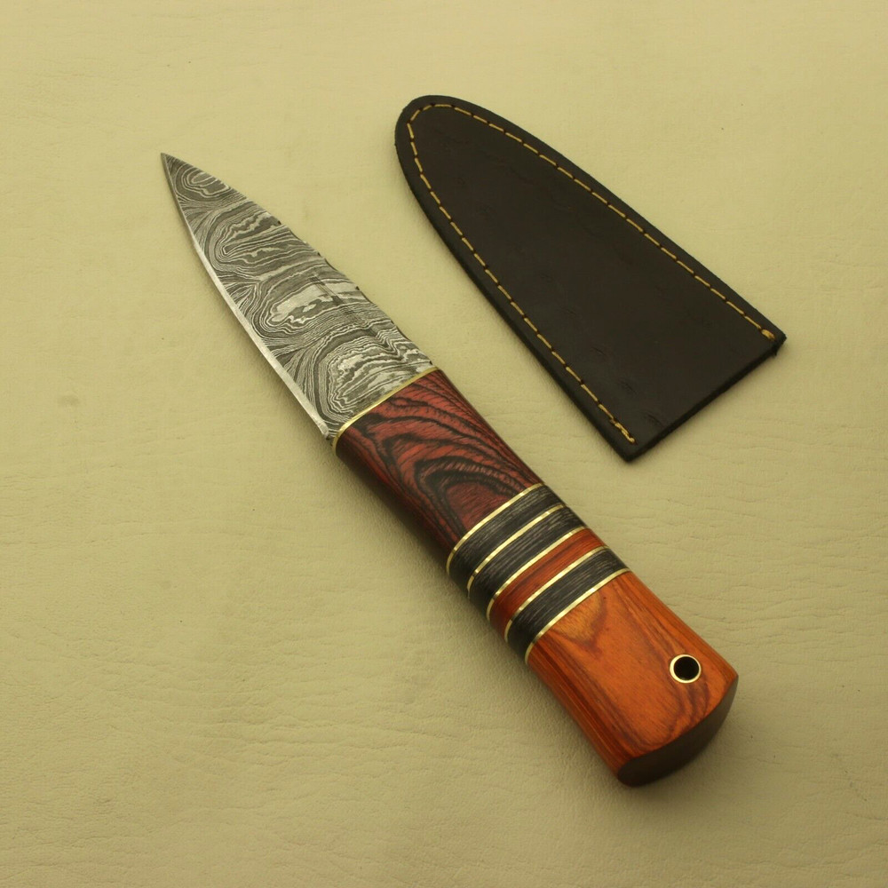 8 inches Celtic Scottish Dirk SGIAN DUBH DAGGER Bone Handle Knife.