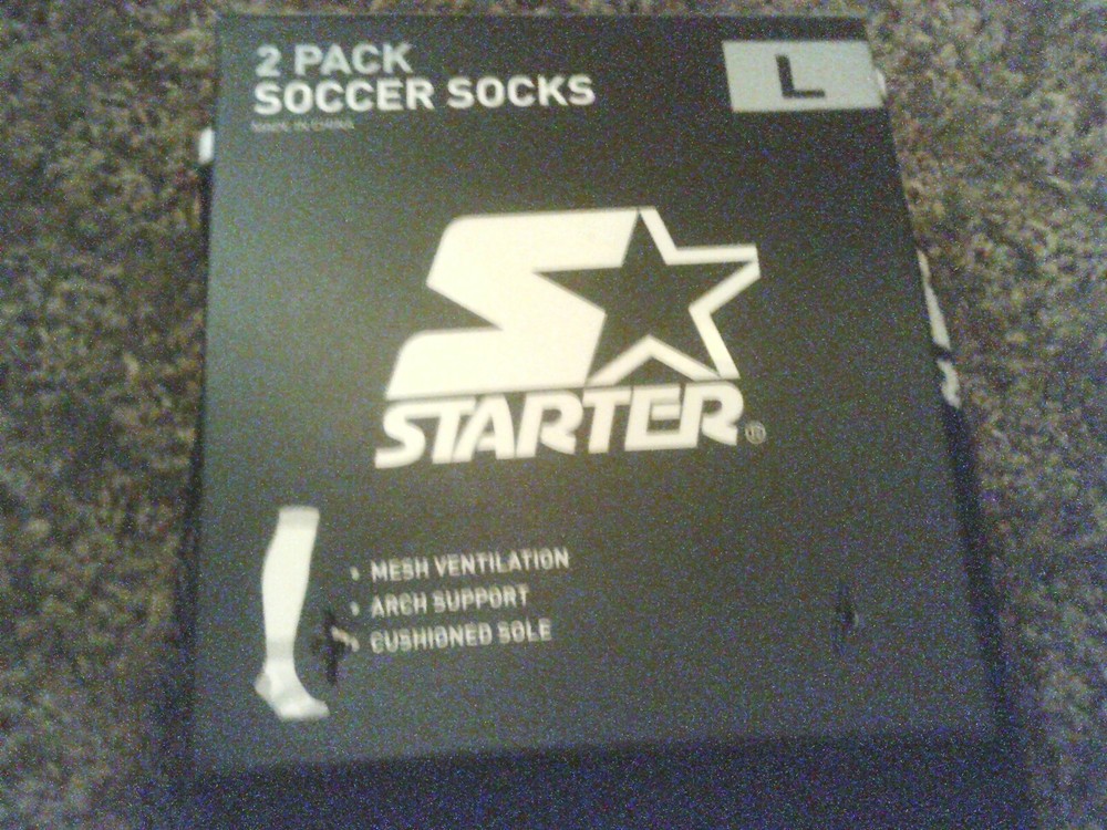 STARTER 2-Pack Unisex Large SOCCER SOCKS, new