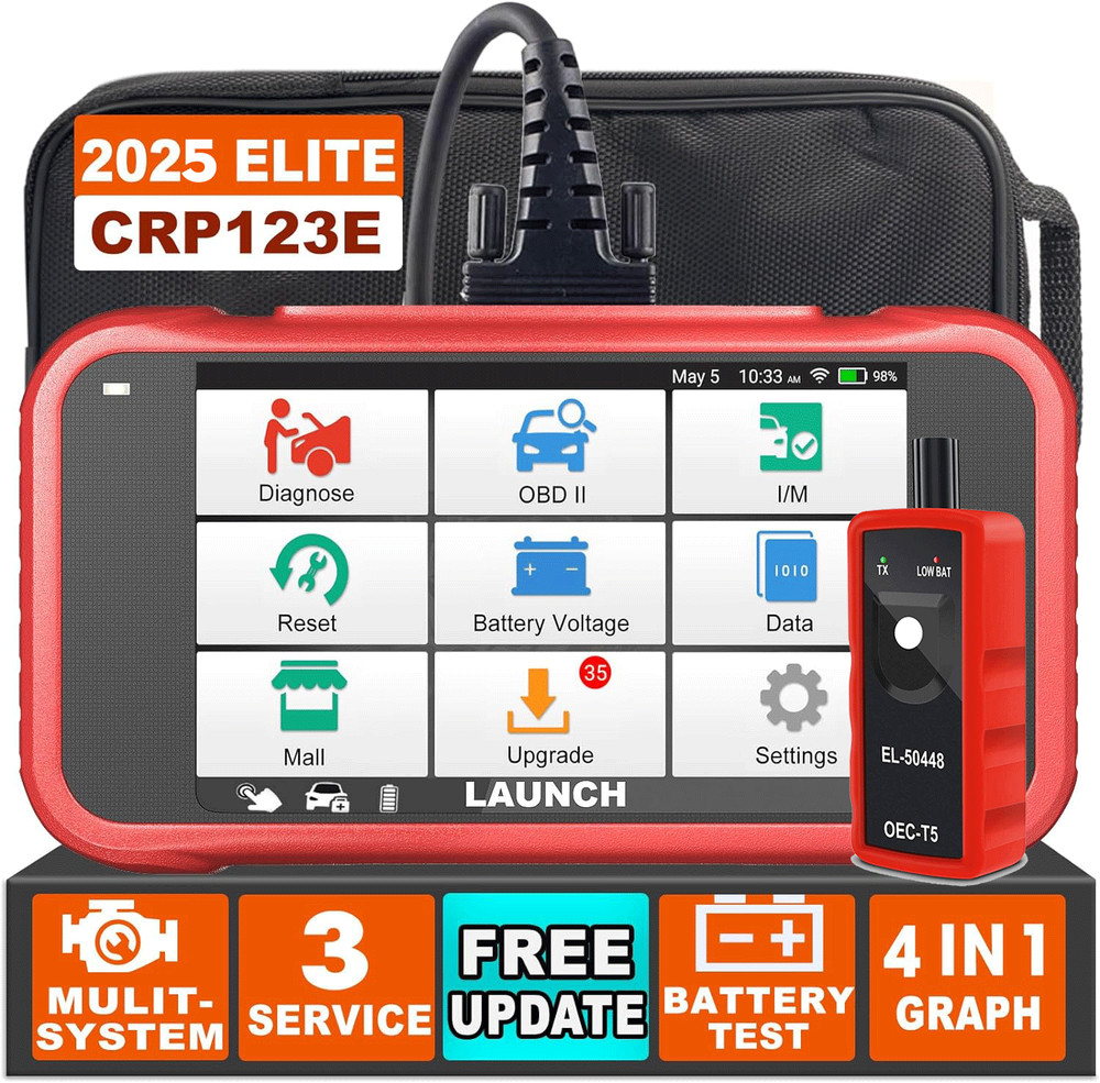 LAUNCH CRP123E OBD2 Scanner Check Engine ABS SRS Car Diagnostic Tool Code Reader