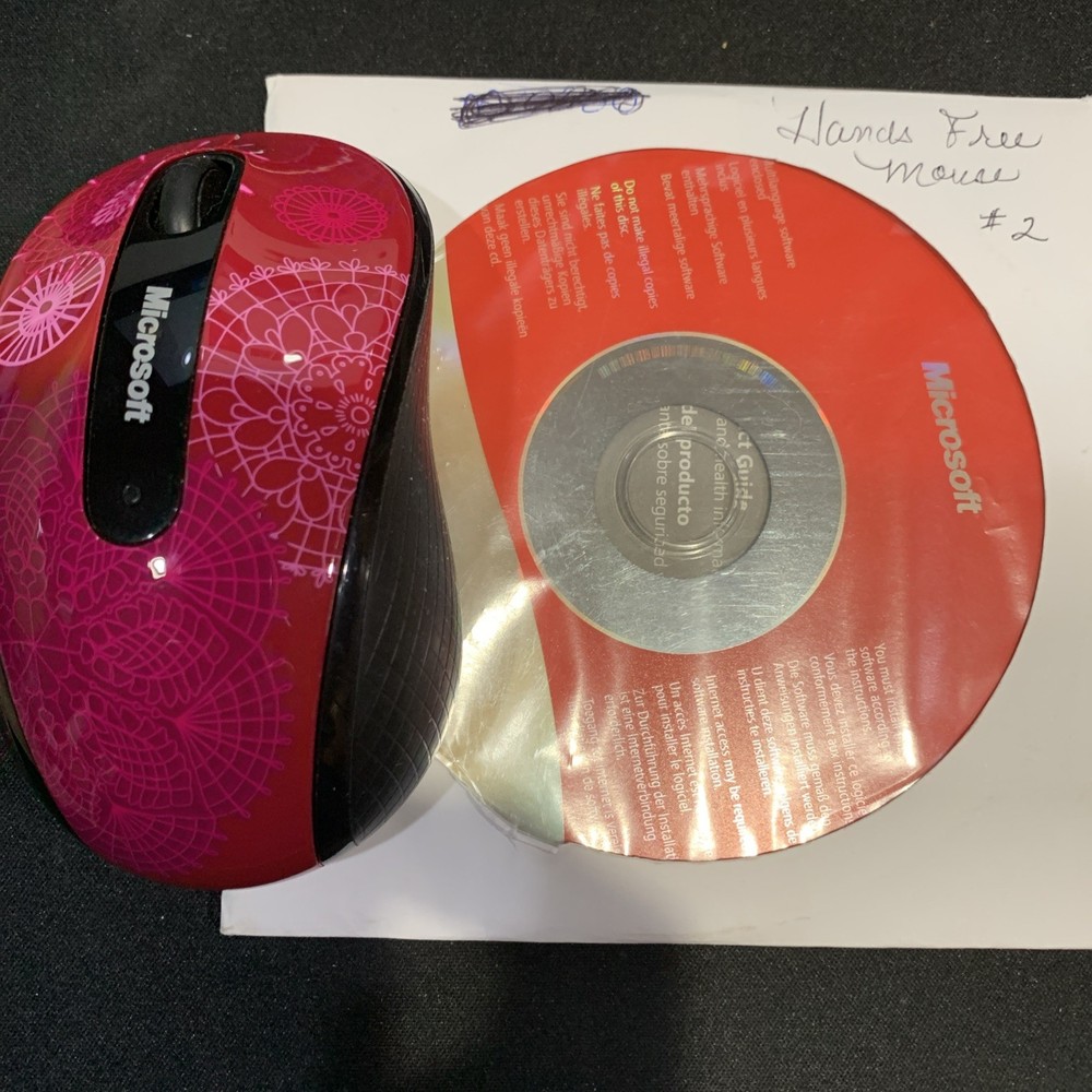 Microsoft Wireless Notebook Optical Mouse 4000  C3K1383 & software 2010