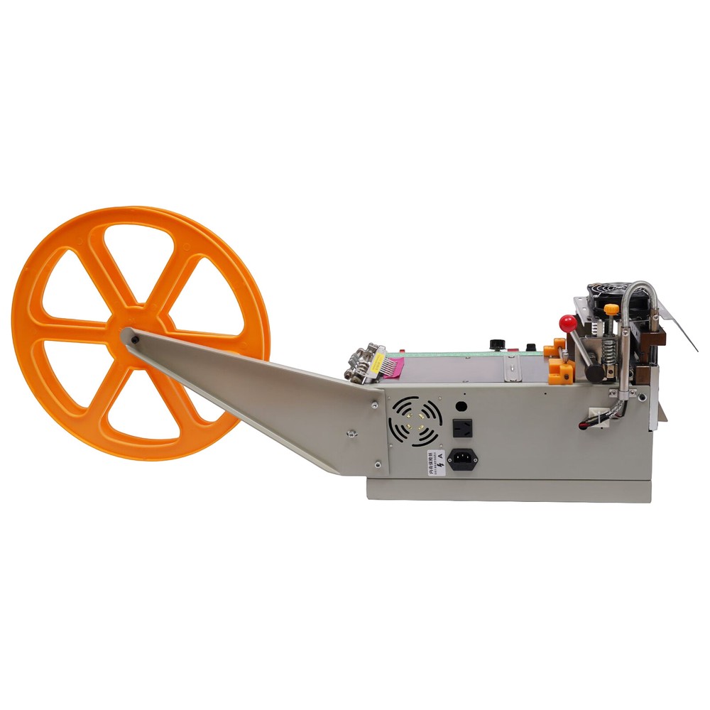Webbing Cutting Machine Automatic Hot + Cold Tape Cutter for Elastic Band 280W