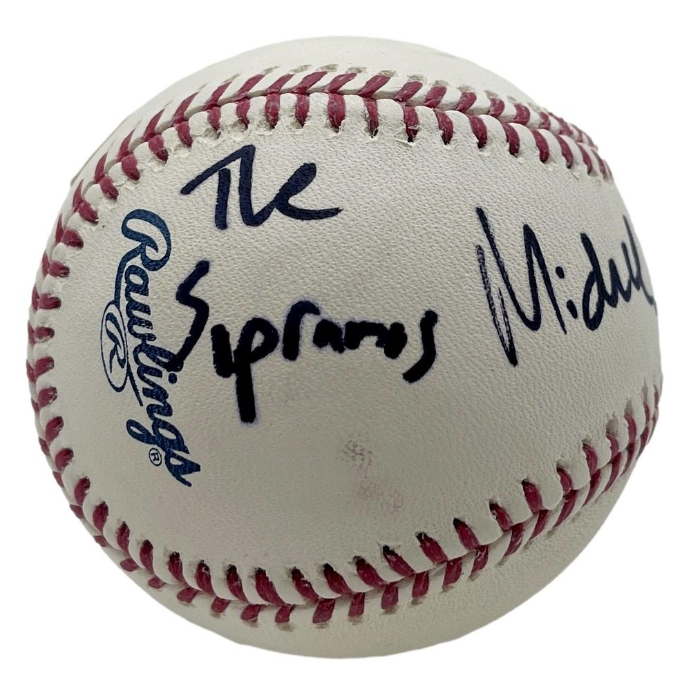 Michael Imperioli Signed/Inscribed OML Baseball "Christopher Soprano" JSA 201191