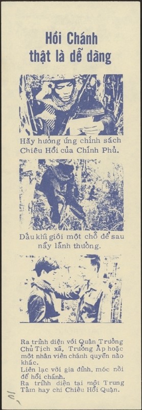 VIETNAM, 1969.. Propaganda Leafet, Defection