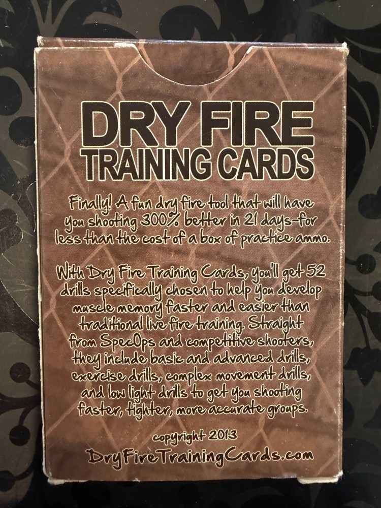 2013 Dry Fire Training Cards