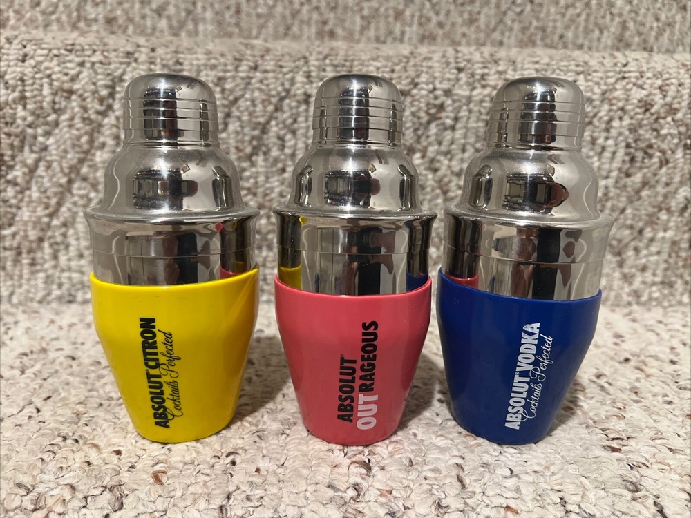 Absolut Vodka Shaker Set Of 3
