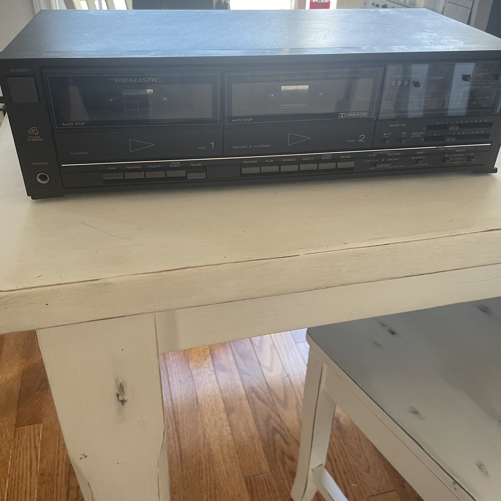 Realistic Dual Tape Deck Cassette Deck Stereo No. 14-650