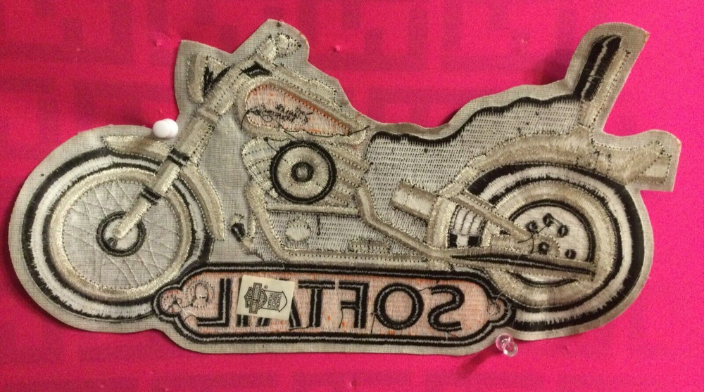Harley Davidson Softail Motorcycle Iron On Sew On Patch