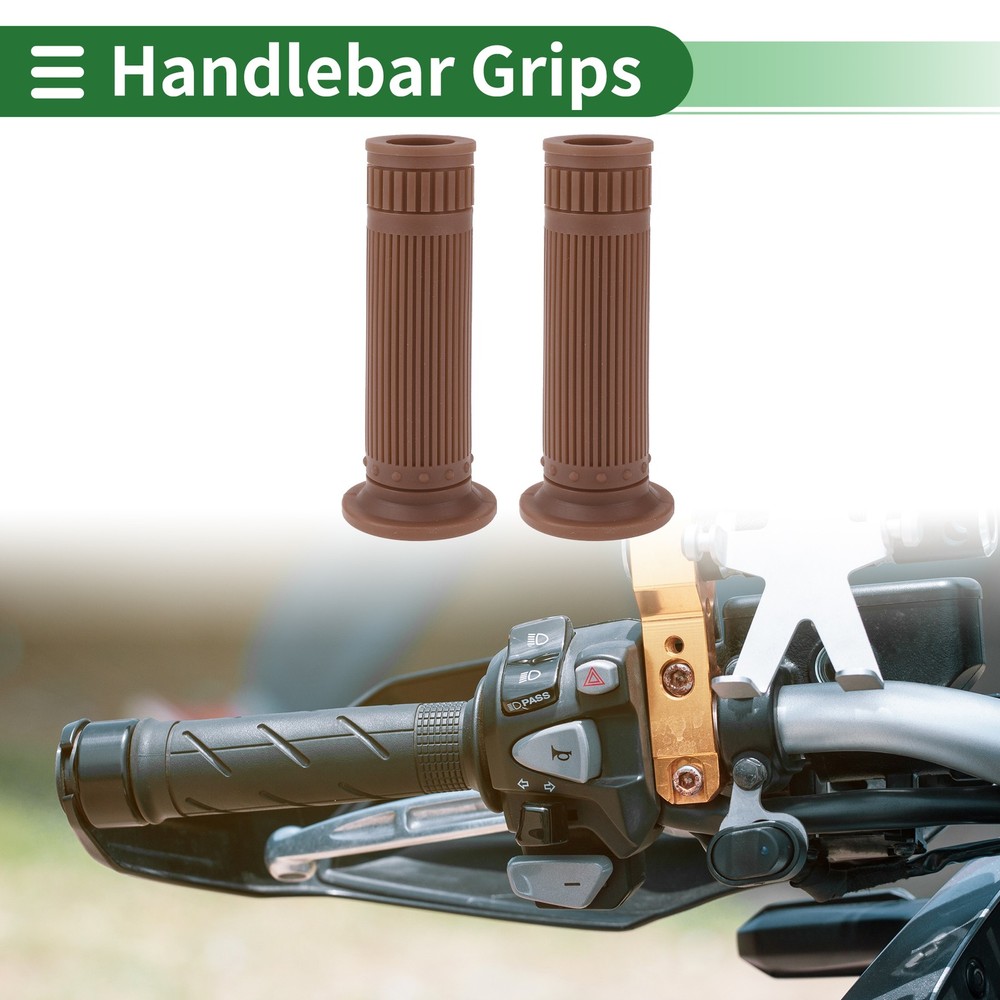 Motorcycle Knobs 7/8" 22mm Light Brown TPU Handlebar Cover