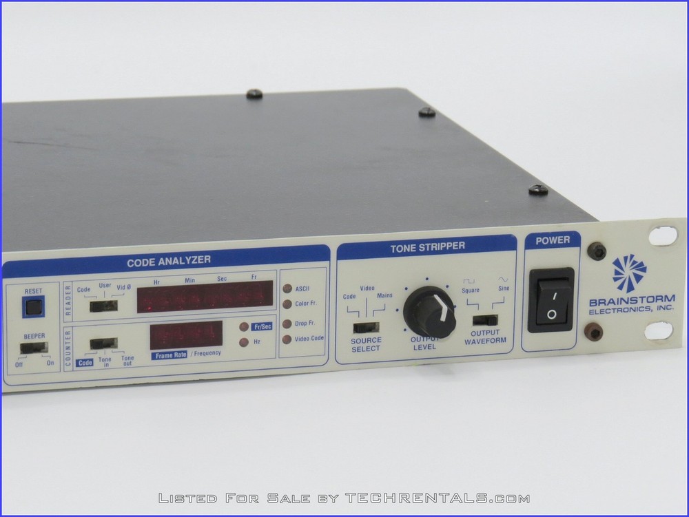 BRAINSTORM ELECTRONICS SR-15+ TIME CODE DISTRIPALYZER + PREWIRED XLR RACK PANEL!
