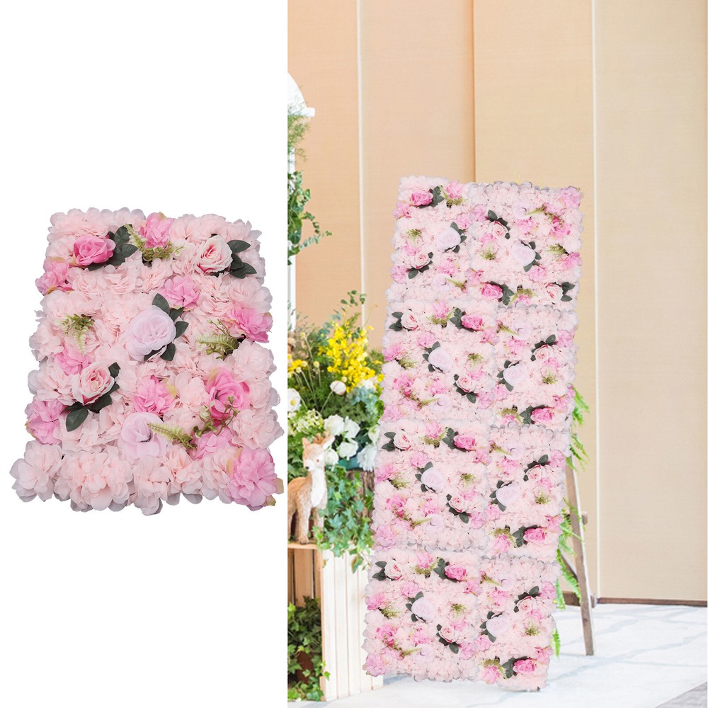 12pcs Wedding Venue Decorations Artificial Flower Wall Stage Background Decor