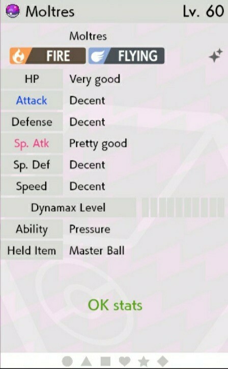 ✨Shiny✨ Moltres Original For Pokémon Sword & Shield
