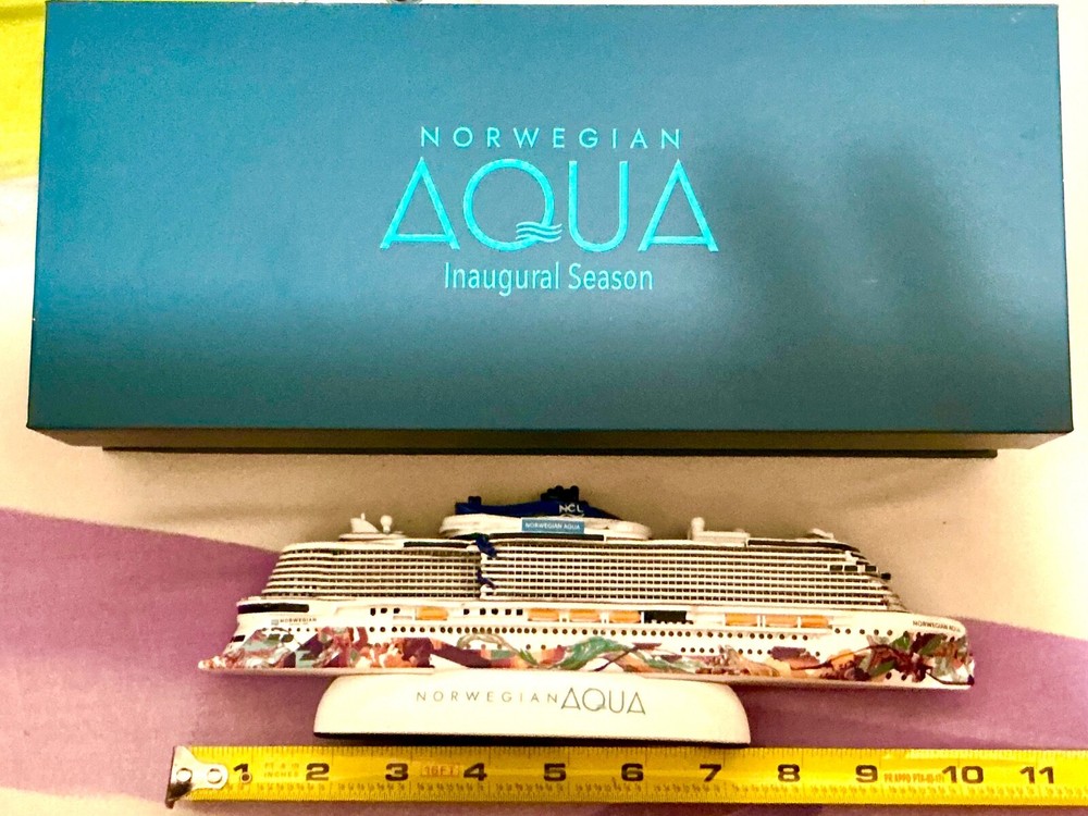 NCL NORWEGIAN AQUA Inaugural Cruise Ship Model