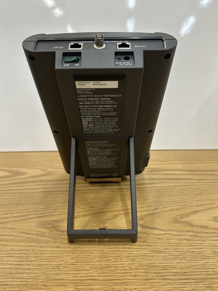 FLUKE 672 Ethernet LANmeter Network Analyzer W/ Bag Disk Adapter Powers UNTESTED