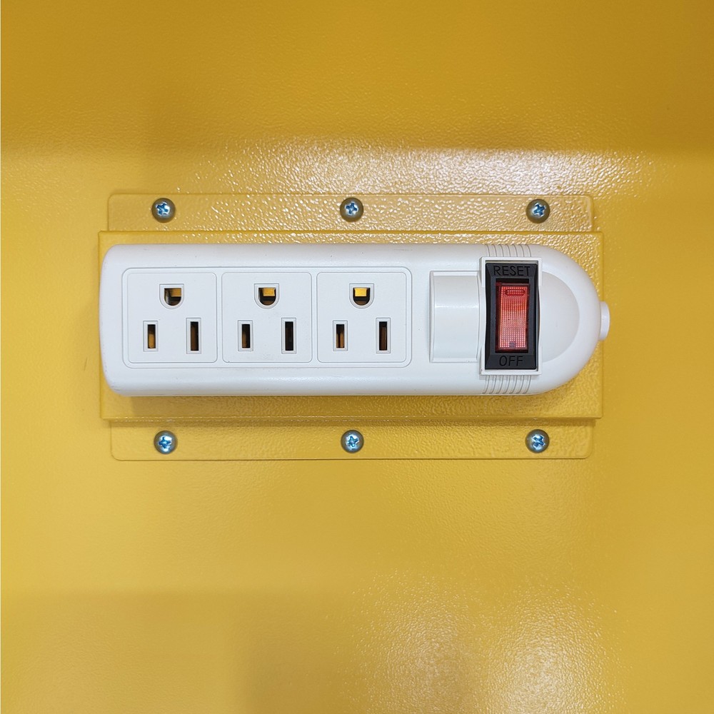 Fireproof Safety Explosion-Proof Box Mobile Battery Charging Cabinet w Socket