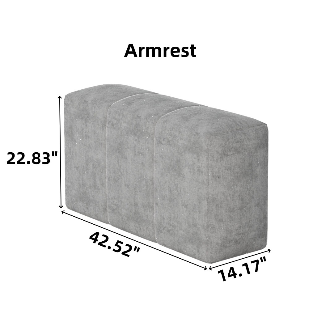Modern Oversized Sectional Sofa, No Assembly, Chenille Fabric, 30+ Combos
