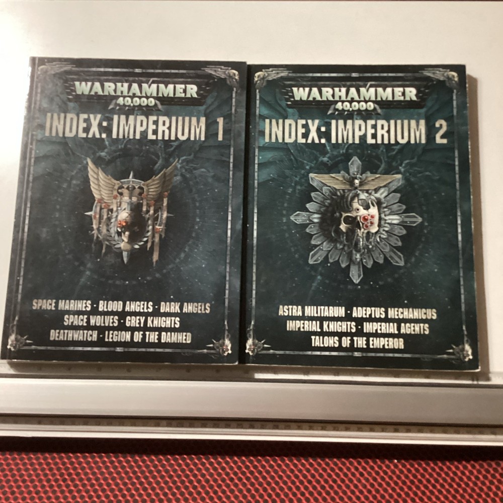 Warhammer 40k Index Imperium 1 and Index Imperium 2