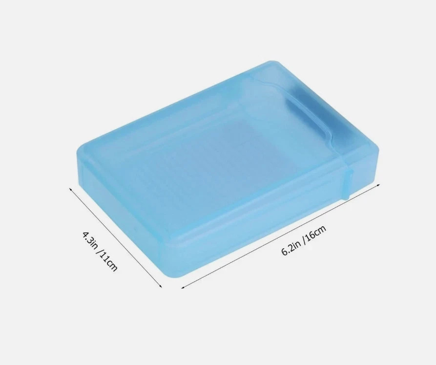 5 Pack 3.5" Hard Drive Storage Case HDD Protector Box Anti-Dust Cover
