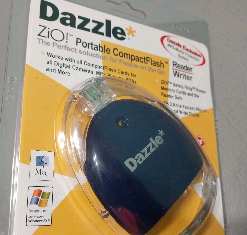 Dazzle CompactFlash Reader/Writer Digital Media Reader Software Mac Windows New
