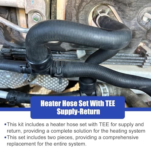 Heater Hose Set With TEE Supply-Return Compatible with Dodge Journey 2.4 VVT