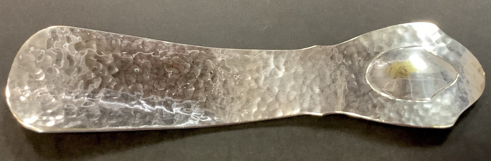 Vintage Wallace Silversmith Hammered Silver Plate Shoe Horn Silverplate Shoehorn