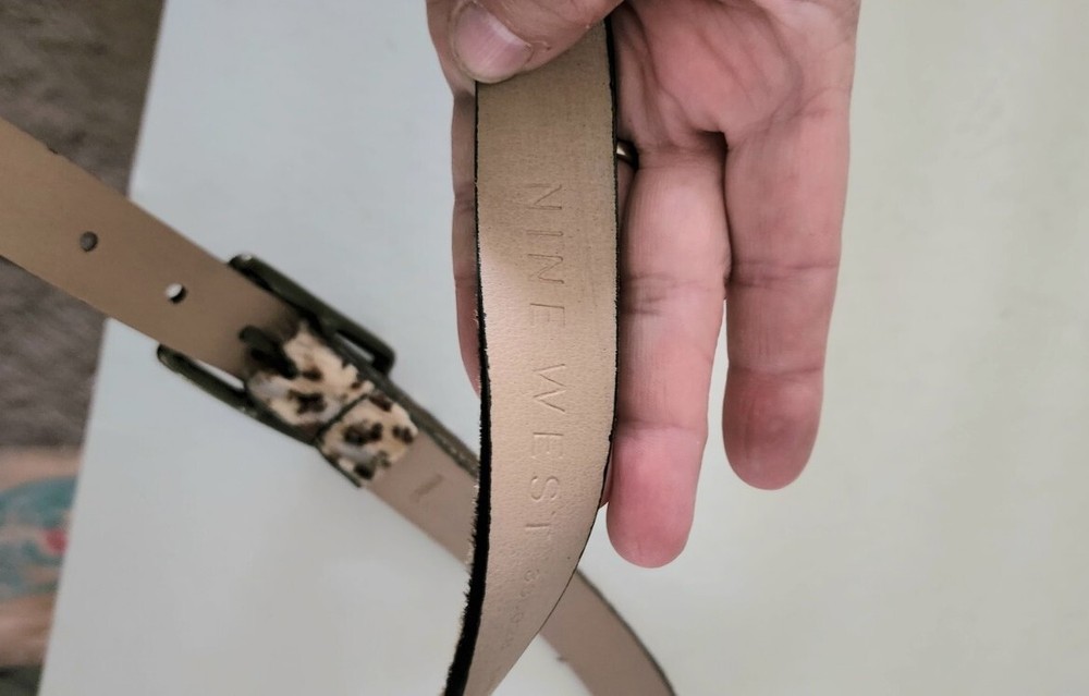Nine West cow hide belt women's size medium