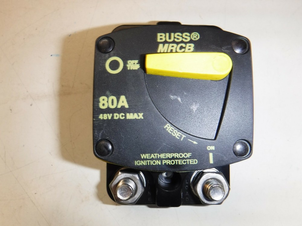 BLUE SEA CIRCUIT BREAKER 80AMP SURFACE MOUNT SWITCHABLE
