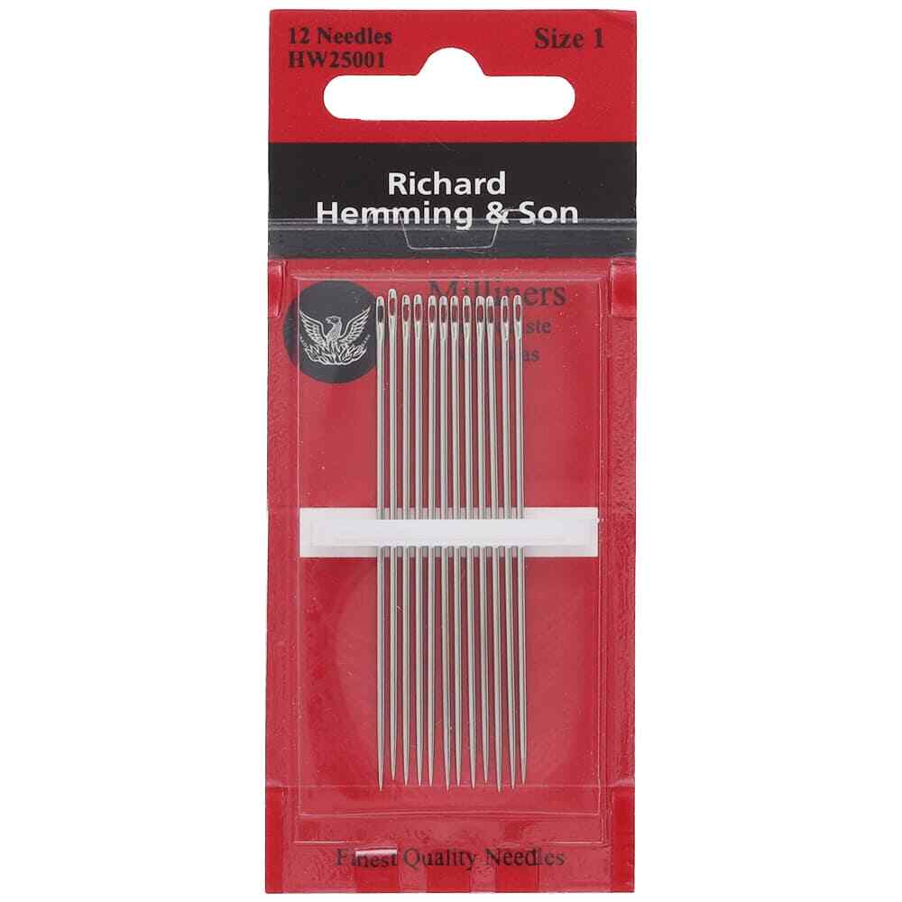 Richard Hemming & Son Milliners Needles - Size 1