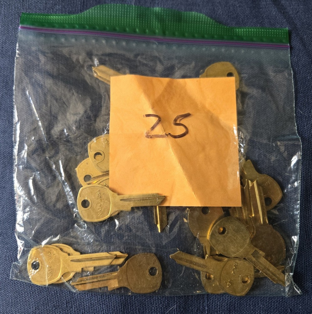 Taylor Line NA14-BR Key Blanks 25 Pack