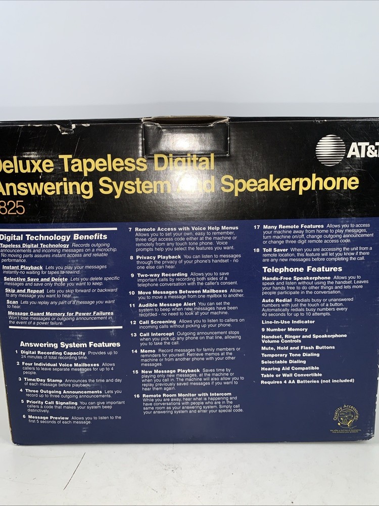 AT&T Phone And Answering System 1815