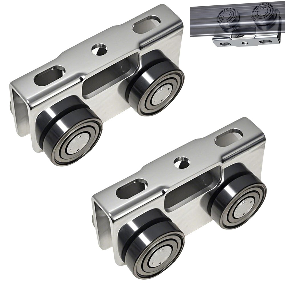 4 Wheel Trolley Assembly Rollers Upgraded Load & Stable Silent Roller Trolley...