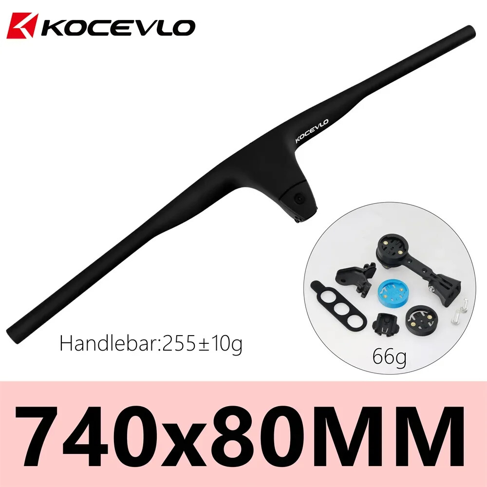 XC MTB Carbon Handlebar Negative 17° Degree Efficient Integrated Handlebar 740MM