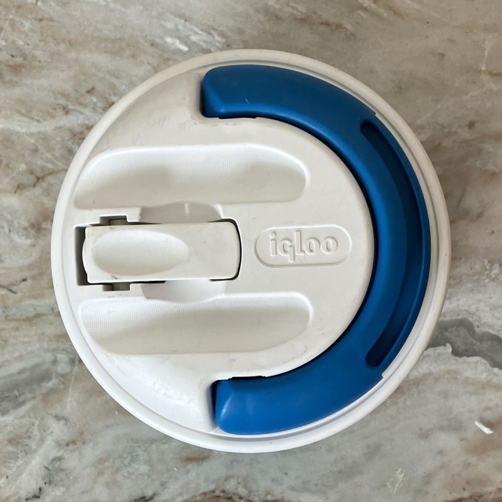 Igloo Water Cooler Jug Teal White Blue Carry Handle Plastic
