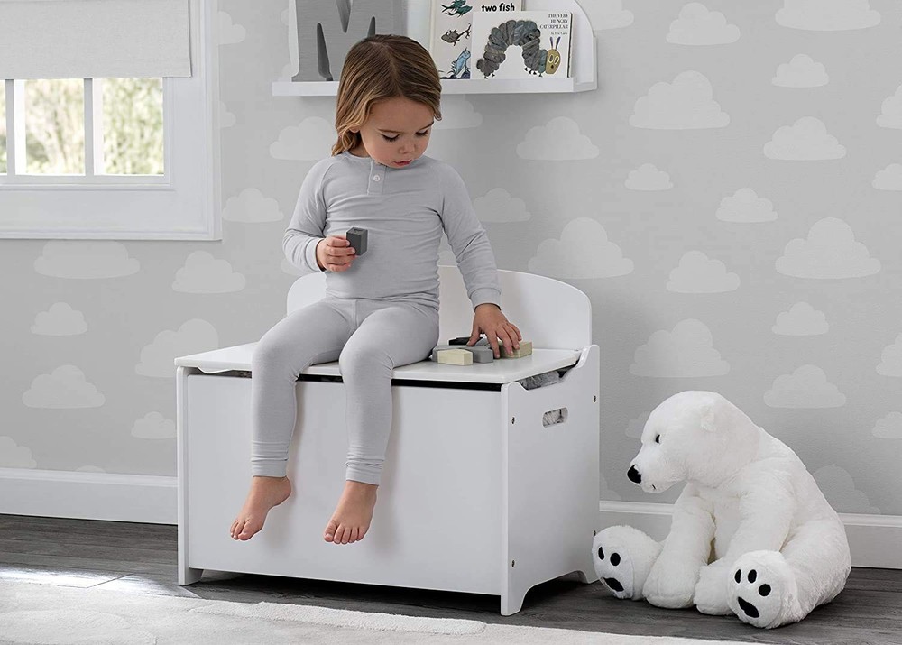 MySize Deluxe Toy Box Bianca White
