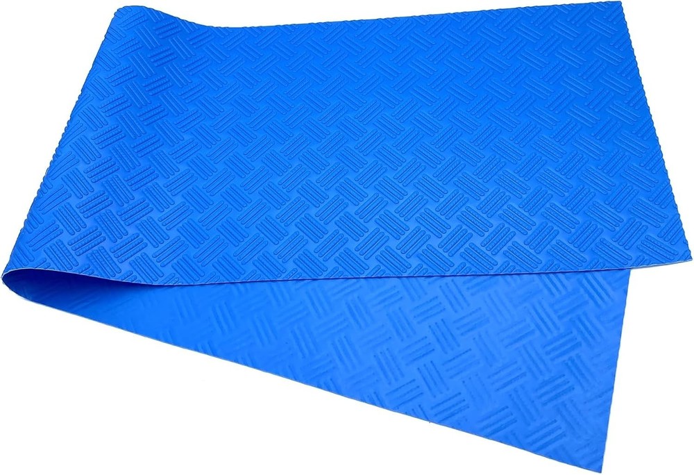Non-Slip Pool Ladder Mat - Durable Blue Protective Step Pad 36" x 9"